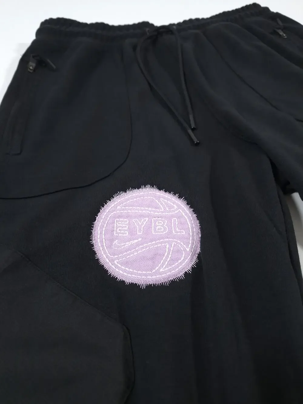 Jordan EYBL Sweatpants Mens Large Black Dri-FIT Jogger Pants Patch DQ7897-010
